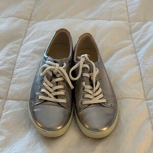 Ecco Metallic Silver Women's Sneakers